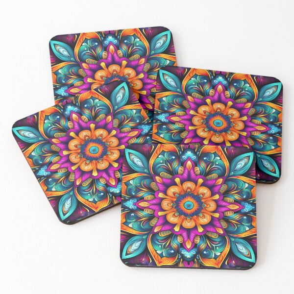 Item preview, Beautiful Colorful Sacred Geometry Mandala Art designed and sold by KL14.