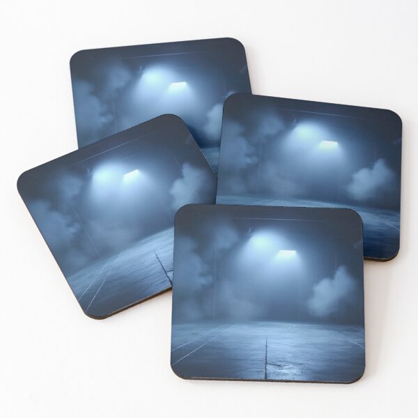 Item preview, empty dark street smoke background designed and sold by Aestheticlanart.