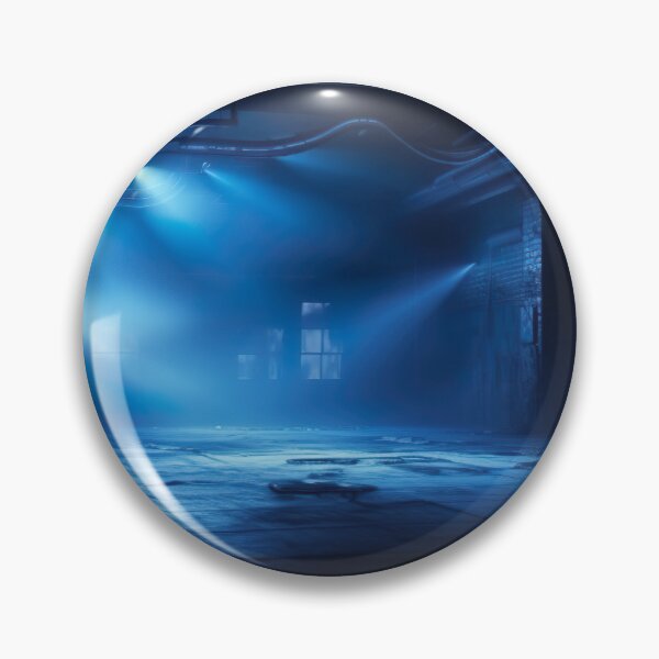 Item preview, empty dark street blue lights background designed and sold by Aestheticlanart.