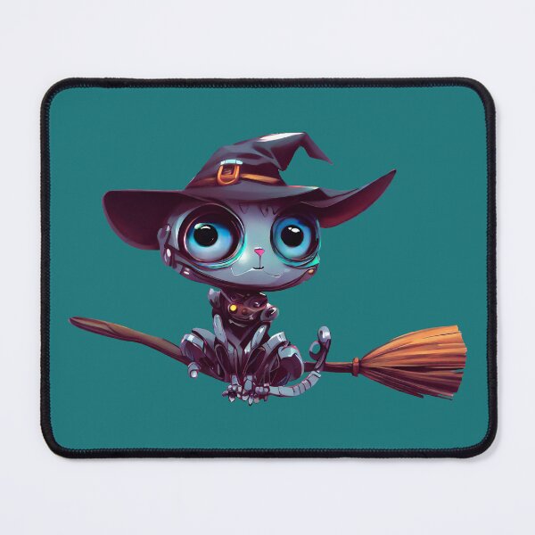 Item preview, Robo-Cat Witch Flying A Broom! designed and sold by kukamatsu.