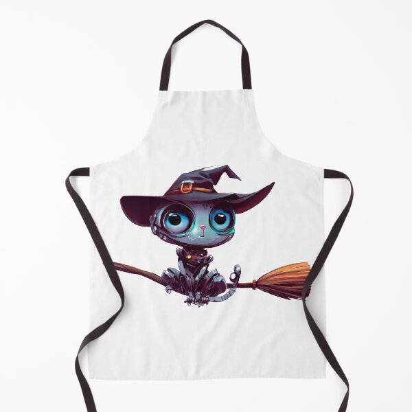 Item preview, Robo-Cat Witch Flying A Broom! designed and sold by kukamatsu.