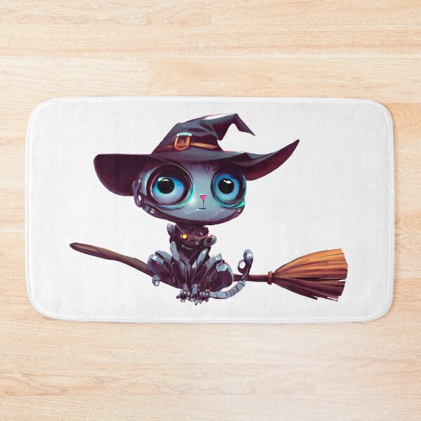Item preview, Robo-Cat Witch Flying A Broom! designed and sold by kukamatsu.