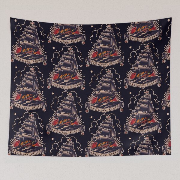 Item preview, Traditional Tattoo Sailing Ship Homeward Bound designed and sold by boec gear.