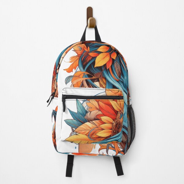 Aperçu de l'œuvre Une frénésie de liberté : un portrait bohème vibrant créée et vendue par PixelPack Design.