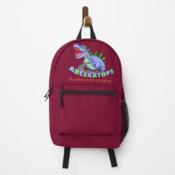 Item preview, School adventures with ABCeratops - Funny dinosaur red purple pink designed and sold by kikidu21.