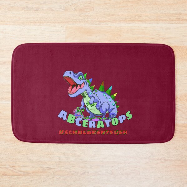 Item preview, School adventures with ABCeratops - Funny dinosaur red purple pink designed and sold by kikidu21.