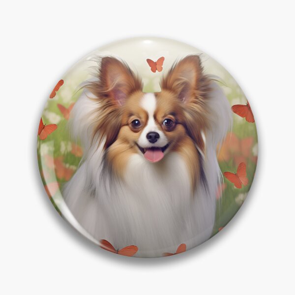 Item preview, Cute Papillon & Butterflies Dog Sticker designed and sold by candiscamera.