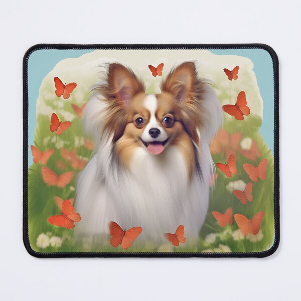 Item preview, Cute Papillon & Butterflies Dog Sticker designed and sold by candiscamera.