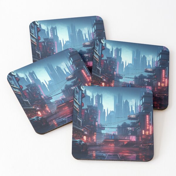 Item preview, Cyberpunk Cityscape designed and sold by AerinDigital.
