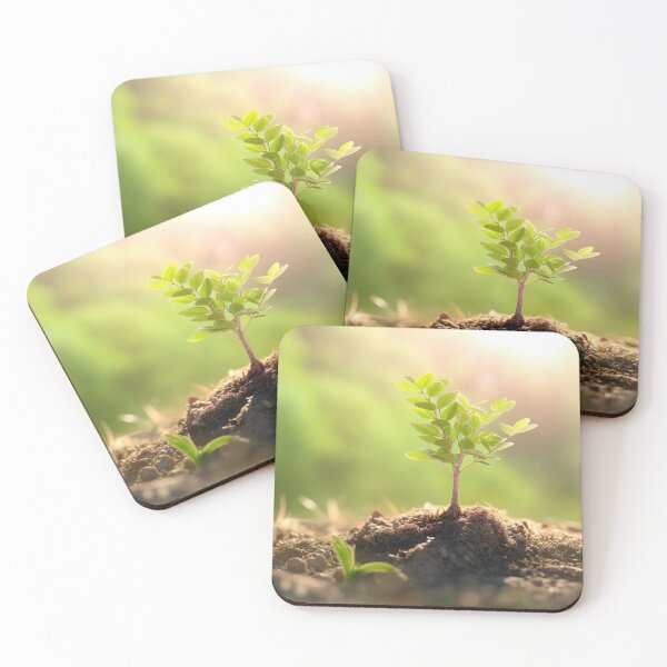 Item preview, Young Flowering plant garden sunlight designed and sold by Aestheticlanart.