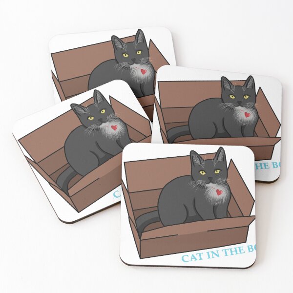 Item preview, Cat in the box funny art designed and sold by PavlineAnne.