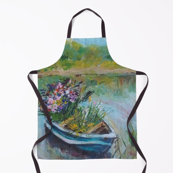 Item preview, A boat with flowers designed and sold by julijanaart.
