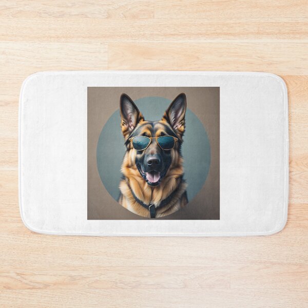 Item preview, Cool German Shepherd In Blue Shades designed and sold by GSDDESIGNMERCH.
