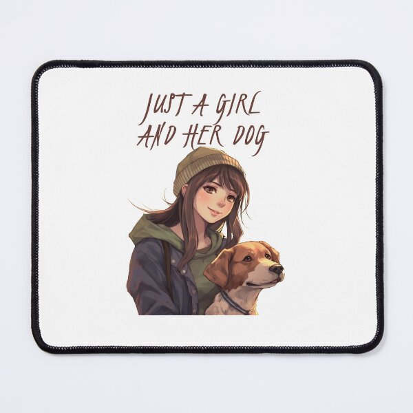Item preview, Just a girl and her dog designed and sold by go-go-designs.