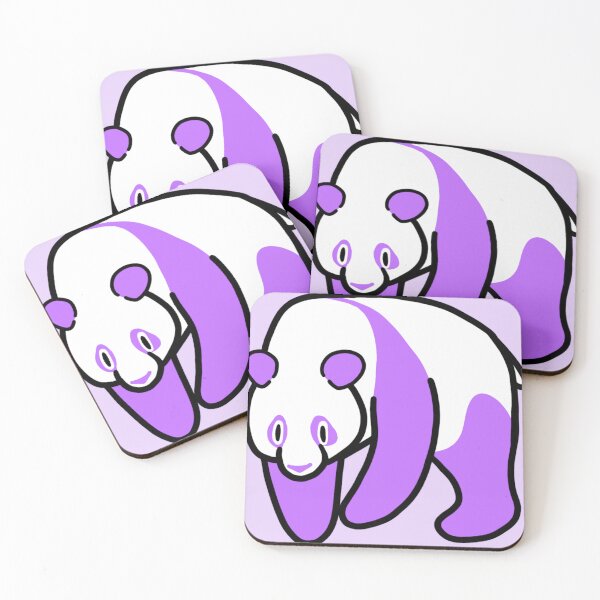 Item preview, Silly Derpy Purple Panda designed and sold by RoeHasArt.