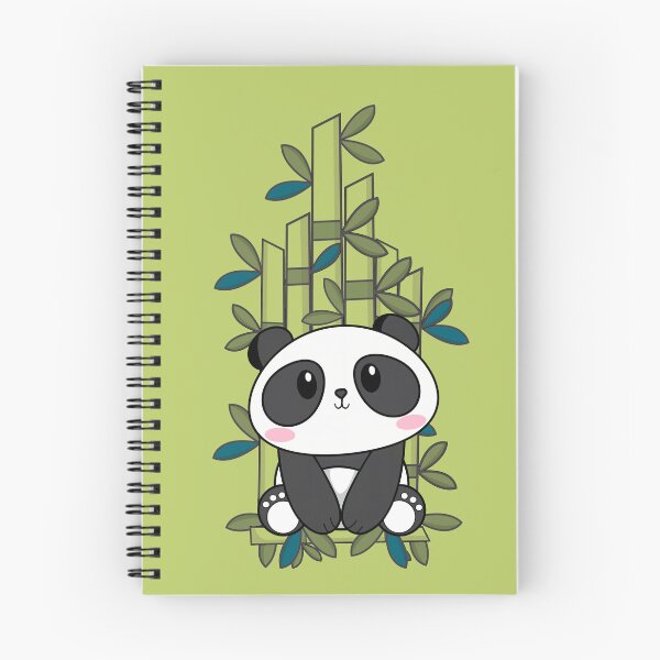 Item preview, Cute Kawaii Panda with Bamboo designed and sold by Nemesi-Artwork.