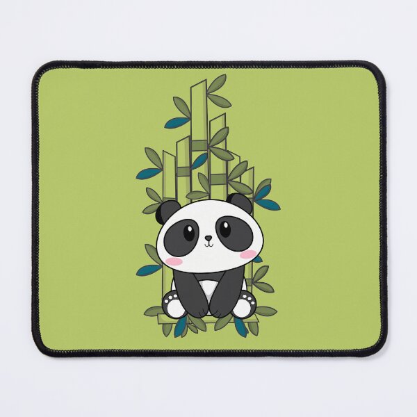 Item preview, Cute Kawaii Panda with Bamboo designed and sold by Nemesi-Artwork.