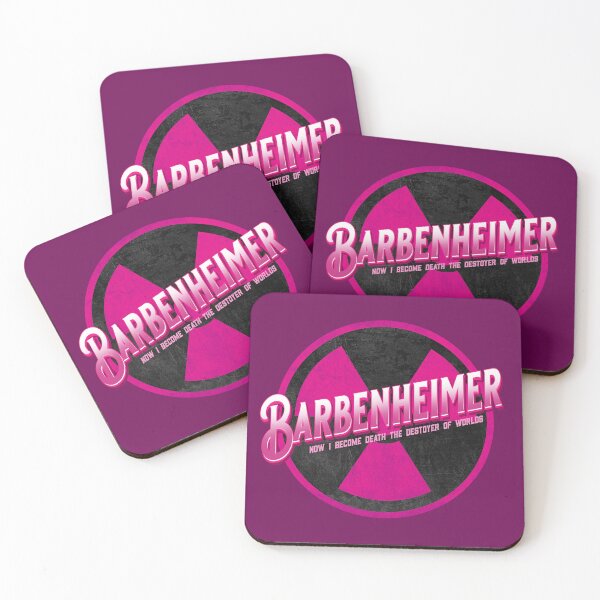 Item preview, Barbenheimer Pink Radiation Warning designed and sold by WallGarden.