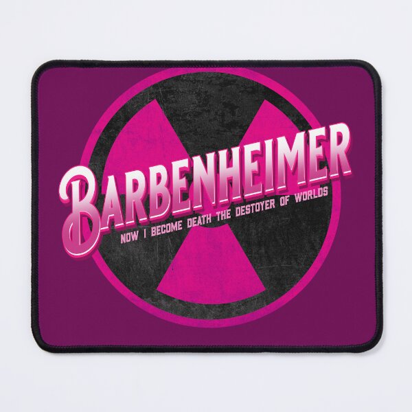 Item preview, Barbenheimer Pink Radiation Warning designed and sold by WallGarden.