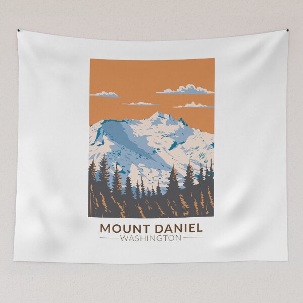 Item preview, Mount Daniel Washington Travel Art Vintage designed and sold by KrisSidDesigns.