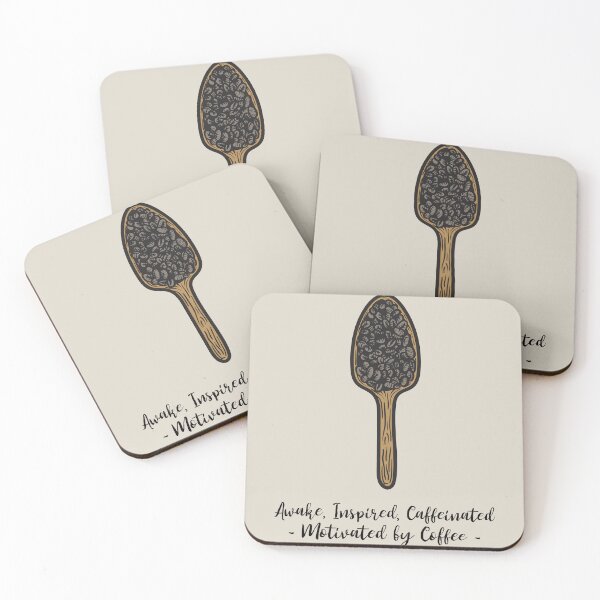 Item preview, Awake, Inspired, Caffeinated Motivated by Coffee designed and sold by TropicalDesigna.