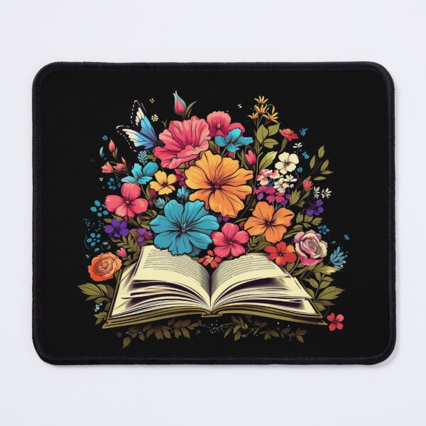 Item preview, Open Book with Wild Flowers Book Aesthetic designed and sold by ArtFromBeyond.