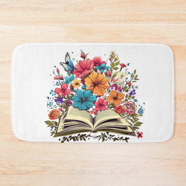 Item preview, Open Book with Wild Flowers Book Aesthetic designed and sold by ArtFromBeyond.