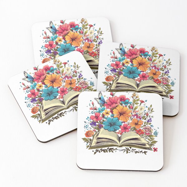 Item preview, Open Book with Wild Flowers Book Aesthetic designed and sold by ArtFromBeyond.