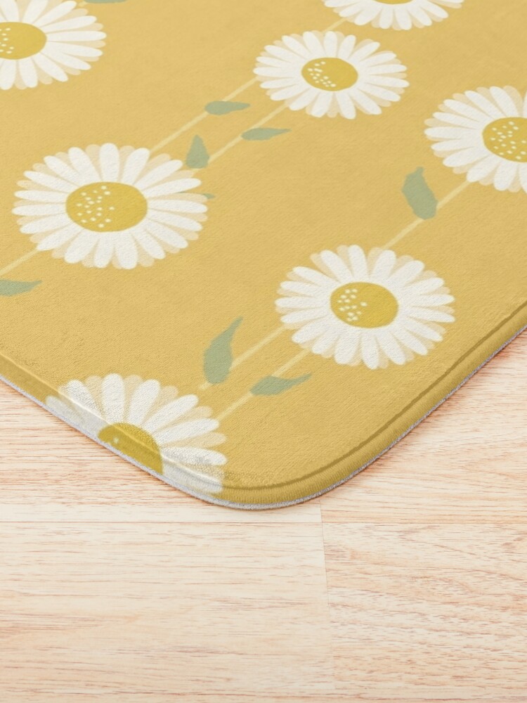Discover Sweet Daisies [yellow] | Bath Mat
