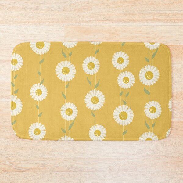 Discover Sweet Daisies [yellow] | Bath Mat
