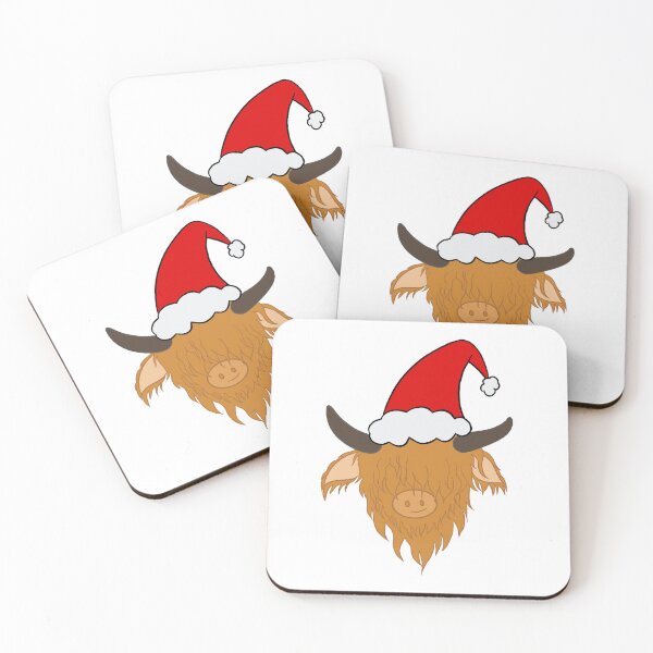 Item preview, Christmas Highland Cow designed and sold by nadscorner.