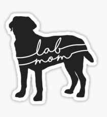 Black Lab Mom Sticker