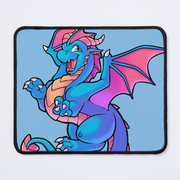 Item preview, Flying Chibi Dragon - Blue designed and sold by MillyD13.