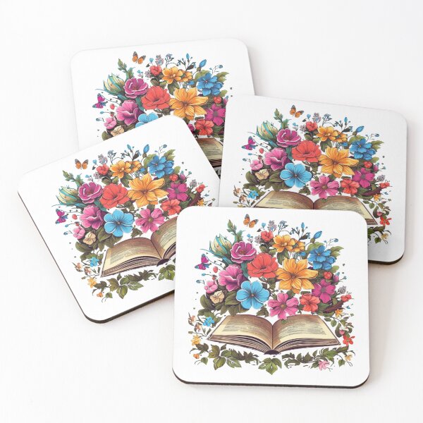 Item preview, Libro abierto con flores silvestres, estética del libro designed and sold by ArtFromBeyond.