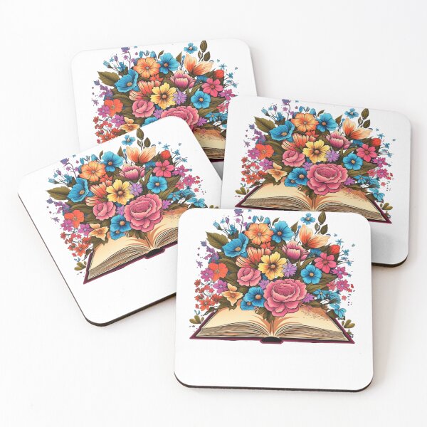 Item preview, Open Book with Wild Flowers Book Aesthetic designed and sold by ArtFromBeyond.