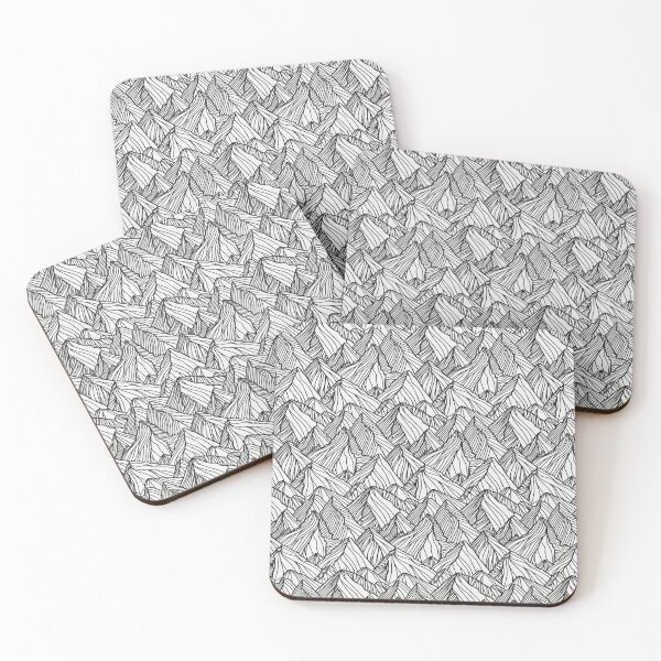 Item preview, glacier hills -  line contour pattern  designed and sold by Milatoo.
