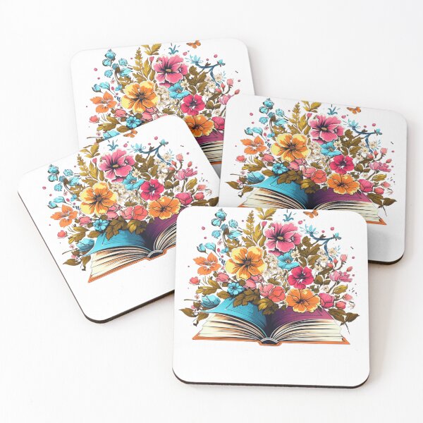 Item preview, Open Book with Wild Flowers Book Aesthetic designed and sold by ArtFromBeyond.
