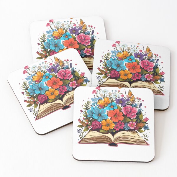 Item preview, Open Book with Wild Flowers Book Aesthetic designed and sold by ArtFromBeyond.