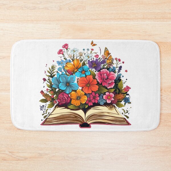 Item preview, Open Book with Wild Flowers Book Aesthetic designed and sold by ArtFromBeyond.