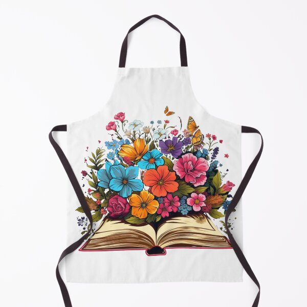 Item preview, Open Book with Wild Flowers Book Aesthetic designed and sold by ArtFromBeyond.