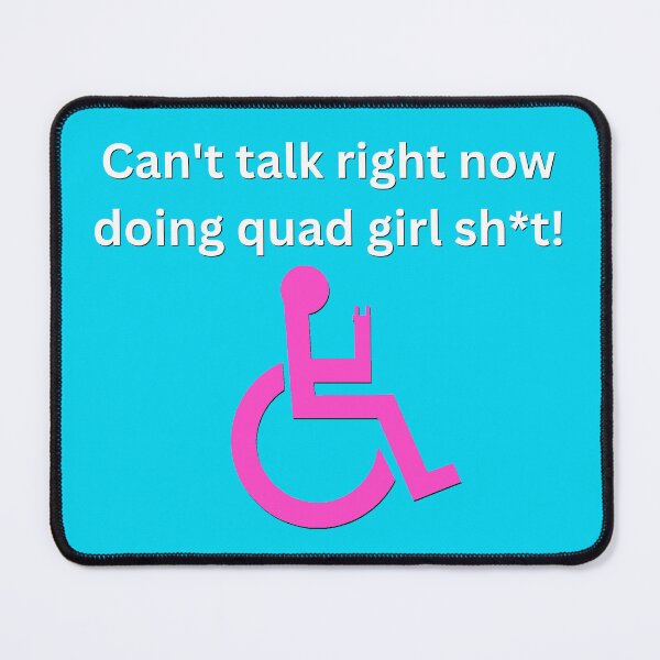 Item preview, Can't Talk Right Now Funny Wheelchair Disability Humor designed and sold by ttuniques.