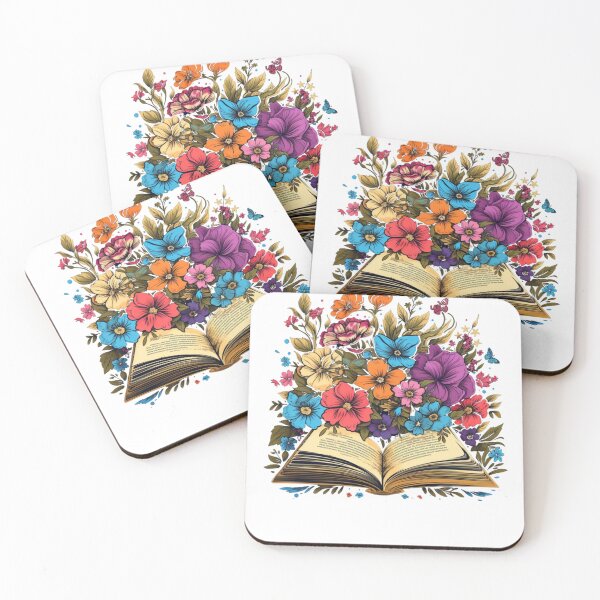 Item preview, Open Book with Wild Flowers Book Aesthetic designed and sold by ArtFromBeyond.