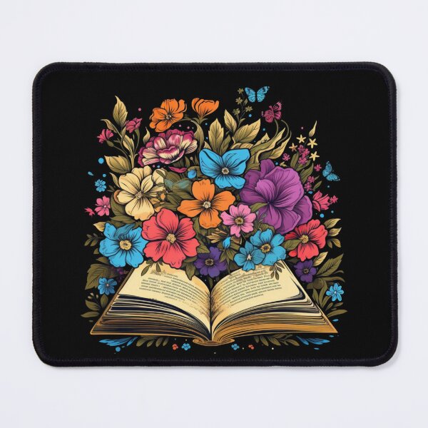 Item preview, Open Book with Wild Flowers Book Aesthetic designed and sold by ArtFromBeyond.