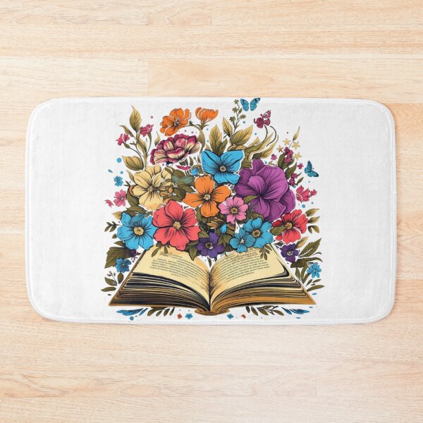 Item preview, Open Book with Wild Flowers Book Aesthetic designed and sold by ArtFromBeyond.