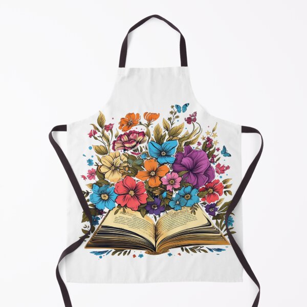 Item preview, Open Book with Wild Flowers Book Aesthetic designed and sold by ArtFromBeyond.
