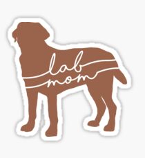 Chocolate Lab Mom Sticker