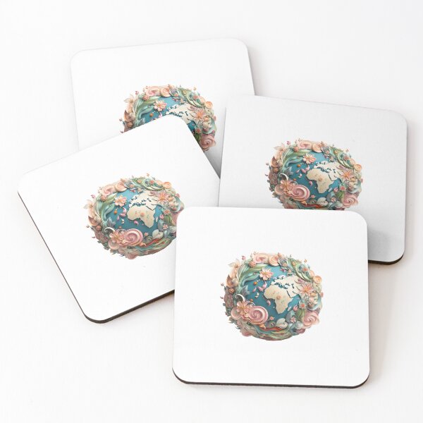 Item preview, Artistic Planet Earth: A Universe of Colors and Flowers designed and sold by artyfull.