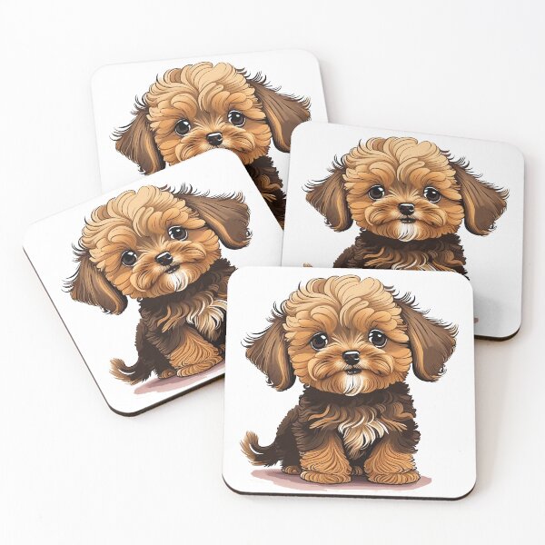 Item preview, Cute Dogs, Yorkipoo, Room Decor, Set of Art Prints, Puppies Art, Art Prints designed and sold by ArchieDid.