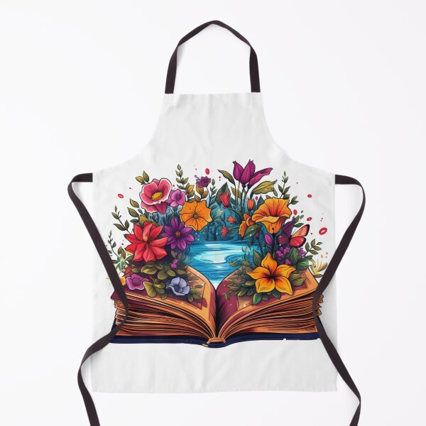 Item preview, Open Book with Wild Flowers Book Aesthetic designed and sold by ArtFromBeyond.