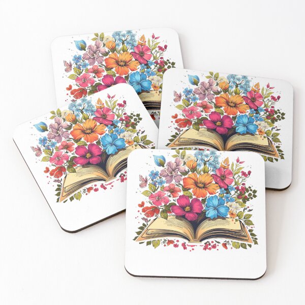 Item preview, Libro abierto con flores silvestres, estética del libro designed and sold by ArtFromBeyond.